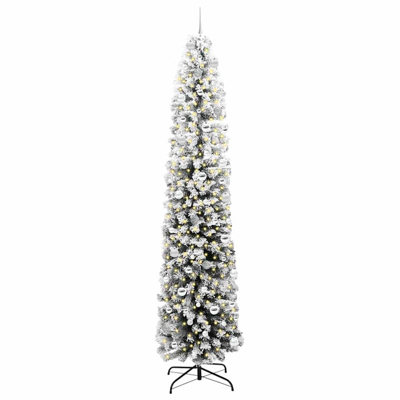 ギャラリービューアに画像をロードする, Vidaxl kunstkerstboom groen 240 cm pvc en staal en kunststof
