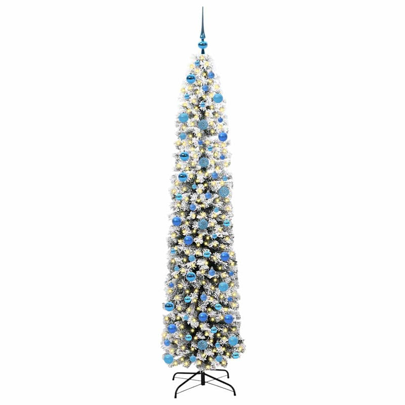 Afbeelding laden in galerijviewer, Vidaxl kunstkerstboom groen 240 cm pvc en staal en kunststof
