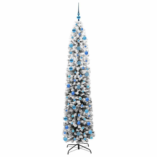 Vidaxl kunstkerstboom groen 240 cm pvc en staal en kunststof
