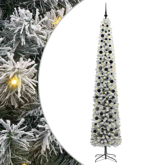 Vidaxl kunstkerstboom groen 270 cm pvc en staal en kunststof