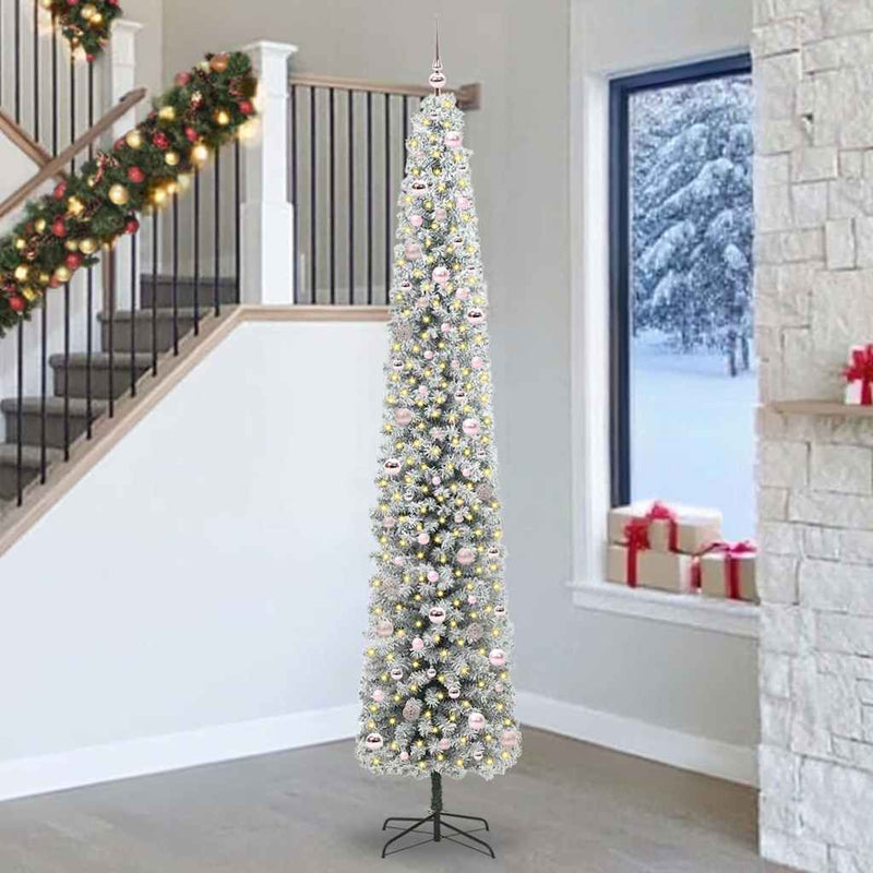 Afbeelding laden in galerijviewer, Vidaxl kunstkerstboom groen 270 cm pvc en staal en kunststof
