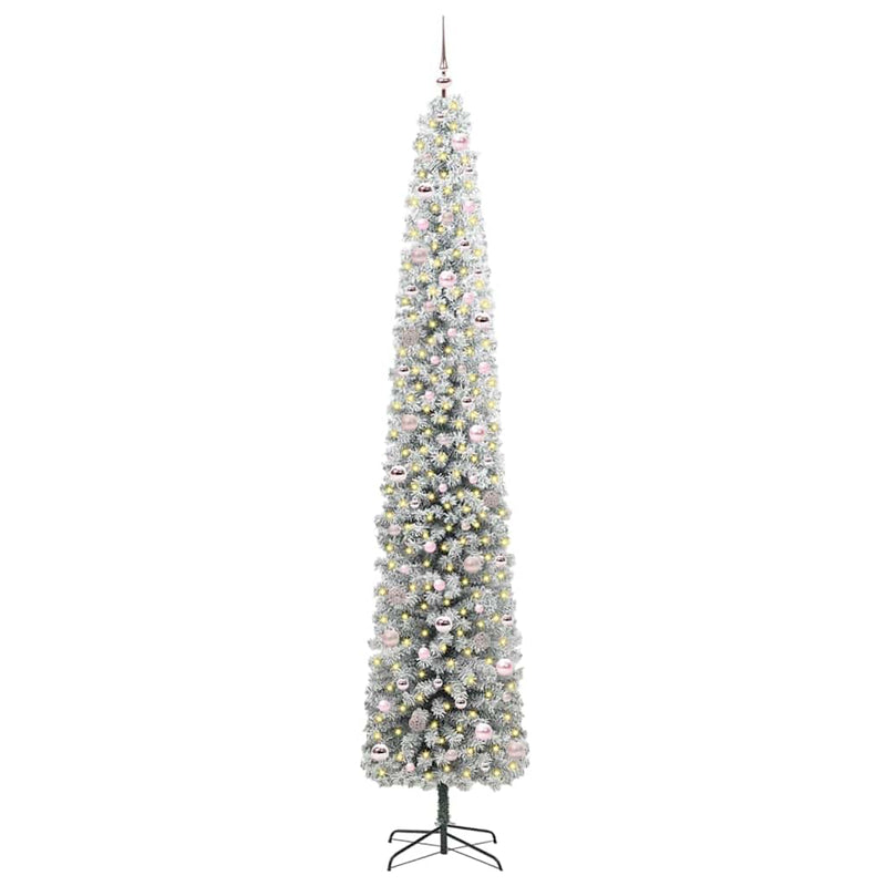 Afbeelding laden in galerijviewer, Vidaxl kunstkerstboom groen 270 cm pvc en staal en kunststof

