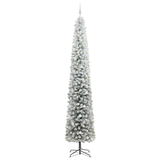 Vidaxl kunstkerstboom groen 270 cm pvc en staal en kunststof