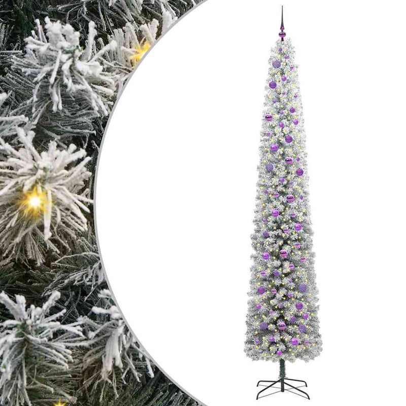 Afbeelding laden in galerijviewer, Vidaxl kunstkerstboom groen 270 cm pvc en staal en kunststof
