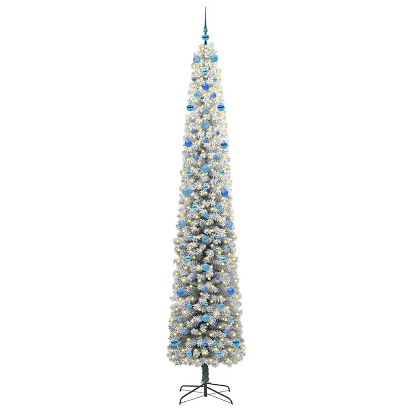 Afbeelding laden in galerijviewer, Vidaxl kunstkerstboom groen 270 cm pvc en staal en kunststof
