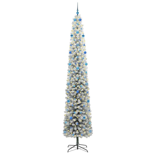 Vidaxl kunstkerstboom groen 300 cm pvc en staal en kunststof