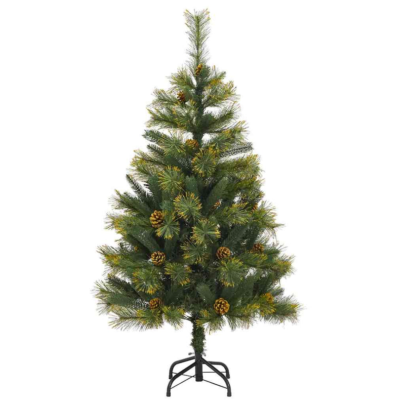 Afbeelding laden in galerijviewer, Vidaxl kunstmatige scharnier kerstboom met cones groen 150 cm
