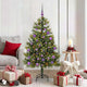 Vidaxl kunstmatige scharnier kerstboom met cones groen 150 cm