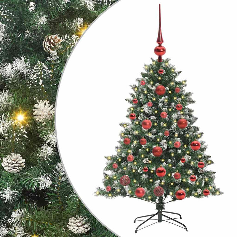 ギャラリービューアに画像をロードする, Vidaxl kunstkerstboom met 150 led groen 120 cm pvc en plastic en staal
