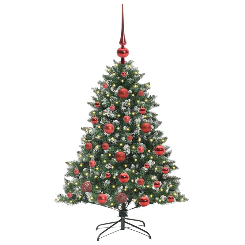 ギャラリービューアに画像をロードする, Vidaxl kunstkerstboom met 150 led groen 120 cm pvc en plastic en staal
