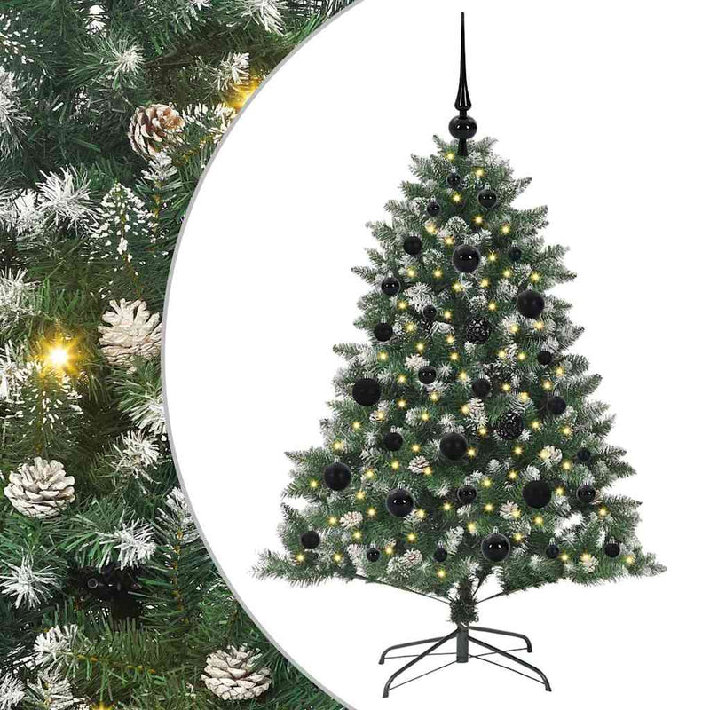 Chargez l'image dans la visionneuse de la galerie, Vidaxl kunstkerstboom met 150 led groen 120 cm pvc en plastic en staal

