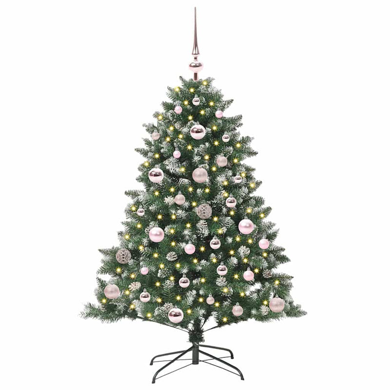 ギャラリービューアに画像をロードする, Vidaxl kunstkerstboom met 150 led groen 120 cm pvc en plastic en staal
