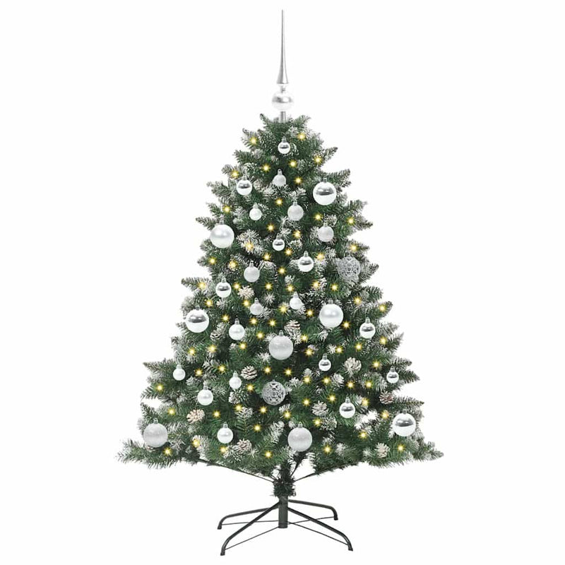 Afbeelding laden in galerijviewer, Vidaxl kunstkerstboom met 150 led groen 120 cm pvc en plastic en staal
