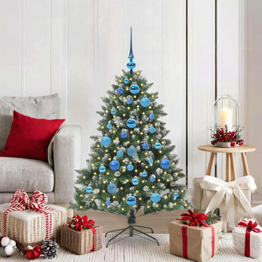 Vidaxl kunstkerstboom met 150 led groen 120 cm pvc en plastic en staal