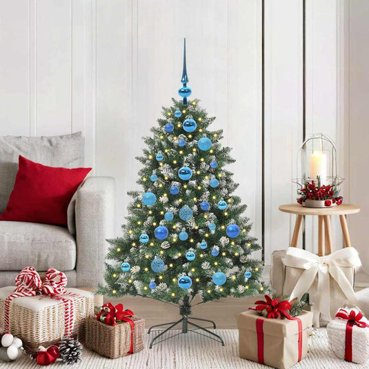 Vidaxl kunstkerstboom met 150 led groen 120 cm pvc en plastic en staal