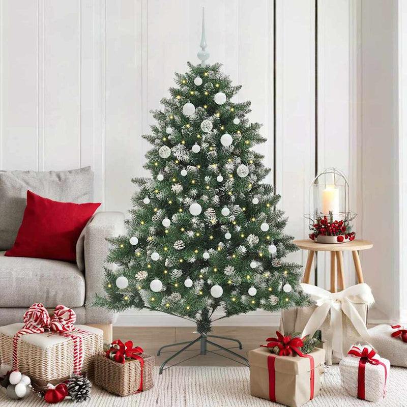 Afbeelding laden in galerijviewer, Vidaxl kunstkerstboom met 150 led groen 150 cm pvc en plastic en staal
