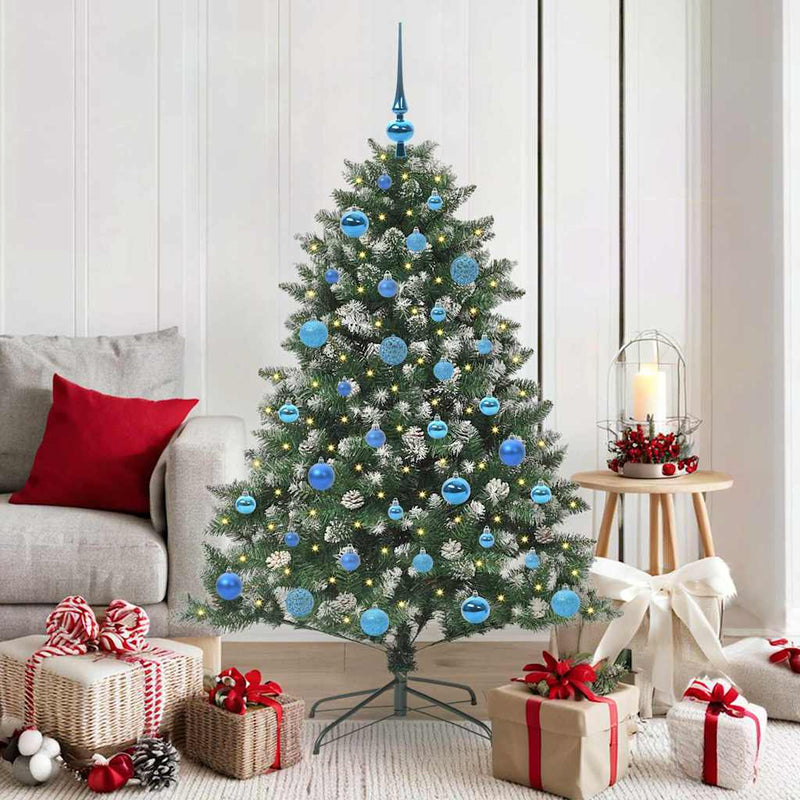 Afbeelding laden in galerijviewer, Vidaxl kunstkerstboom met 150 led groen 150 cm pvc en plastic en staal
