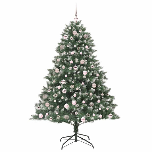 Vidaxl kunstkerstboom met 300 led groen 180 cm pvc en plastic en staal