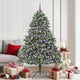 Vidaxl kunstkerstboom met 300 led groen 180 cm pvc en plastic en staal