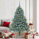 Vidaxl kunstkerstboom met 300 led groen 180 cm pvc en plastic en staal