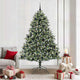 Vidaxl kunstkerstboom met 300 led groen 210 cm pvc en plastic en staal