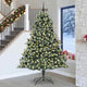 Vidaxl kunstkerstboom met 300 led groen 240 cm pvc en plastic en staal