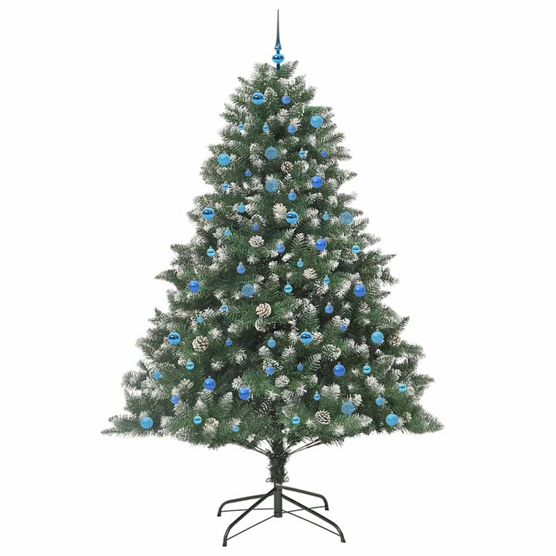 Afbeelding laden in galerijviewer, Vidaxl kunstkerstboom met 300 led groen 240 cm pvc en plastic en staal
