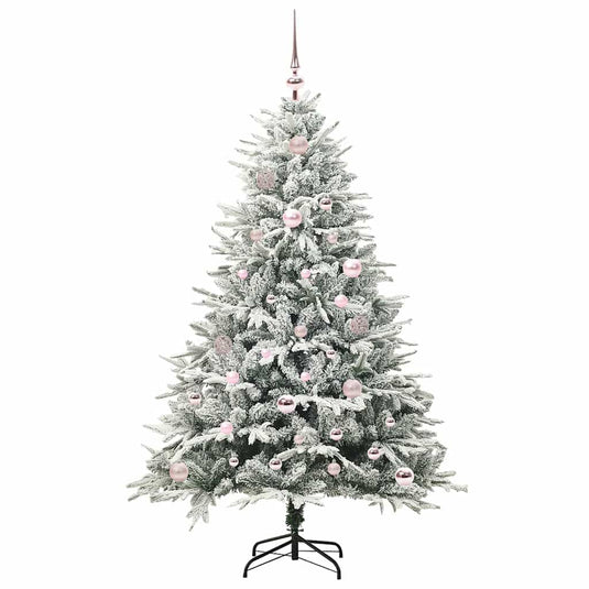 Vidaxl artificial pre-lit kerstboom met ballenset groen 150 cm