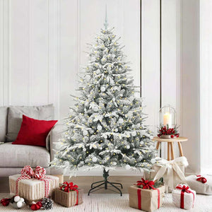 Vidaxl artificial pre-lit kerstboom met ballenset groen 180 cm