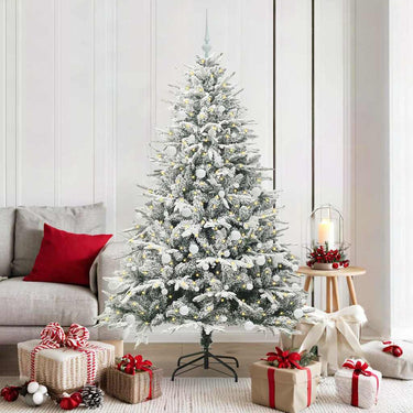 Vidaxl artificial pre-lit kerstboom met ballenset groen 180 cm
