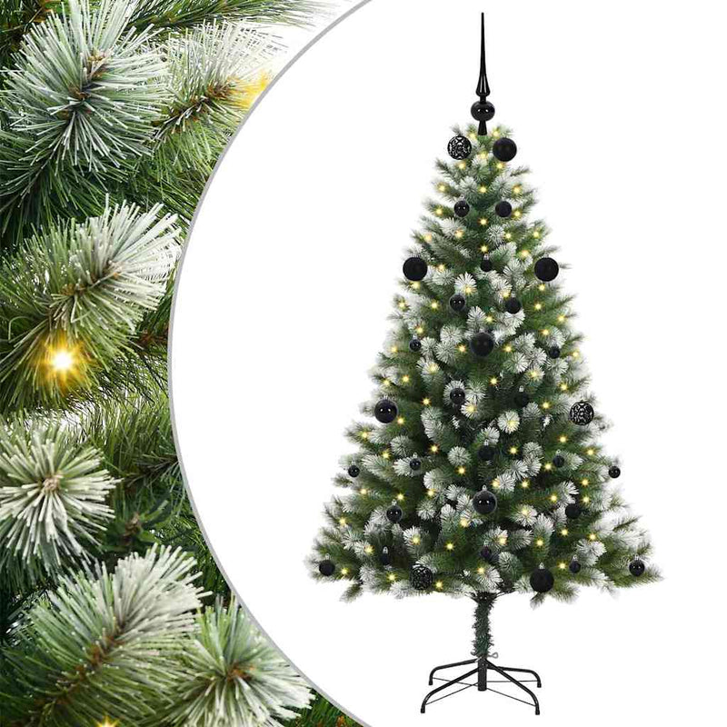 ギャラリービューアに画像をロードする, Vidaxl kunstmatige scharnierkerstboom met bedekte sneeuw 150 cm
