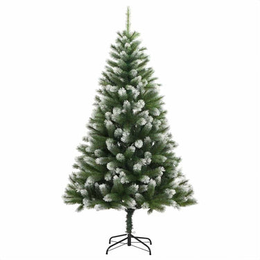 Vidaxl kunstmatige scharnierkerstboom met bedekte sneeuw 150 cm