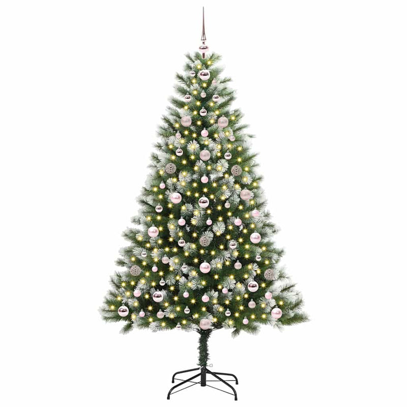 Afbeelding laden in galerijviewer, Vidaxl kunstmatige scharnierkerstboom met bedekte sneeuw 180 cm
