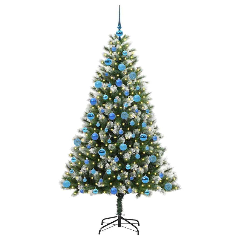 Chargez l'image dans la visionneuse de la galerie, Vidaxl kunstmatige scharnierkerstboom met bedekte sneeuw 180 cm
