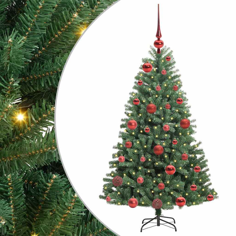Afbeelding laden in galerijviewer, Vidaxl kunstmatige inklapbare kerstboom groen 120 cm pvc en metaal
