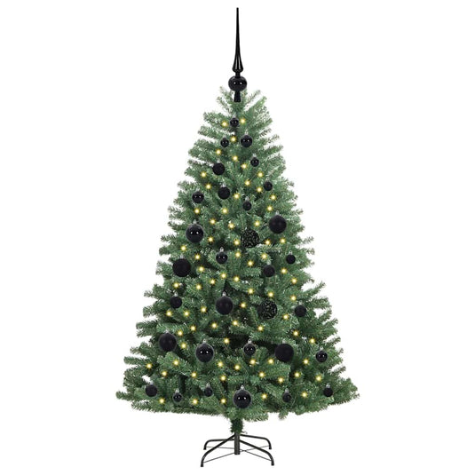 Vidaxl kunstmatige inklapbare kerstboom groen 120 cm pvc en metaal