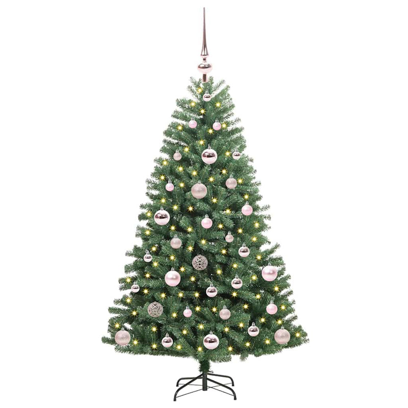 Afbeelding laden in galerijviewer, Vidaxl kunstmatige inklapbare kerstboom groen 120 cm pvc en metaal
