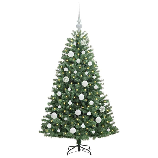 Vidaxl kunstmatige inklapbare kerstboom groen 120 cm pvc en metaal