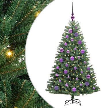 Vidaxl kunstmatige inklapbare kerstboom groen 120 cm pvc en metaal