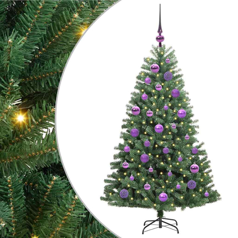 Afbeelding laden in galerijviewer, Vidaxl kunstmatige inklapbare kerstboom groen 120 cm pvc en metaal
