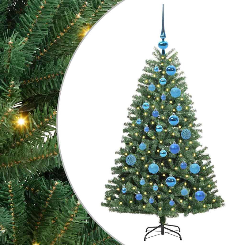 Afbeelding laden in galerijviewer, Vidaxl kunstmatige inklapbare kerstboom groen 120 cm pvc en metaal
