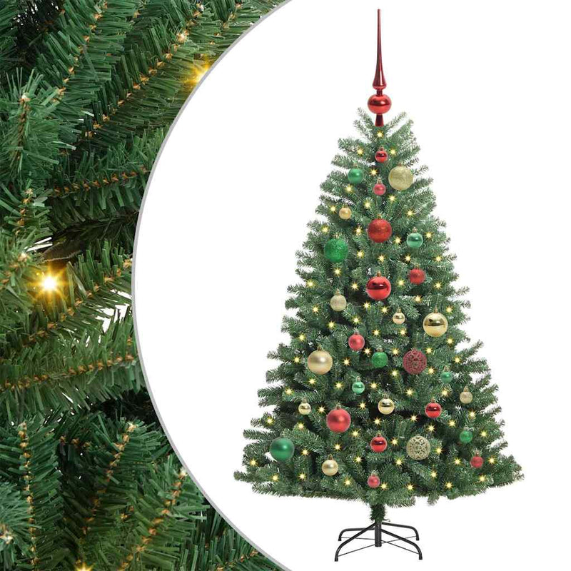 Afbeelding laden in galerijviewer, Vidaxl kunstmatige inklapbare kerstboom groen 120 cm pvc en metaal

