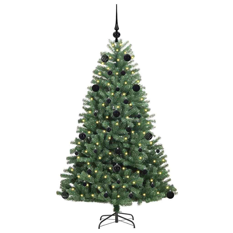 Afbeelding laden in galerijviewer, Vidaxl kunstmatige inklapbare kerstboom groen 150 cm pvc en metaal
