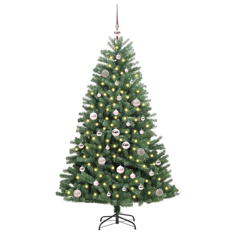 ギャラリービューアに画像をロードする, Vidaxl kunstmatige inklapbare kerstboom groen 150 cm pvc en metaal

