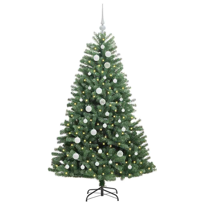 Afbeelding laden in galerijviewer, Vidaxl kunstmatige inklapbare kerstboom groen 150 cm pvc en metaal
