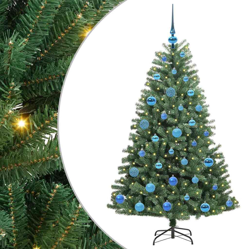 Afbeelding laden in galerijviewer, Vidaxl kunstmatige inklapbare kerstboom groen 150 cm pvc en metaal
