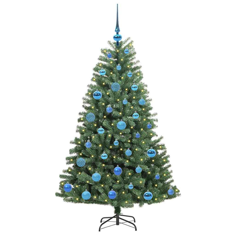 Afbeelding laden in galerijviewer, Vidaxl kunstmatige inklapbare kerstboom groen 150 cm pvc en metaal
