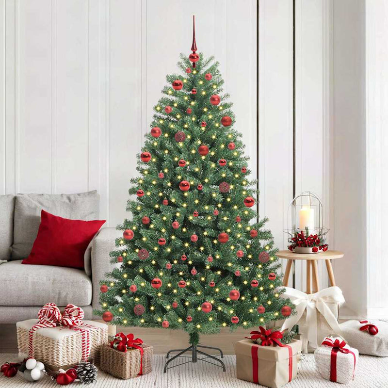Afbeelding laden in galerijviewer, Vidaxl kunstmatige inklapbare kerstboom groen 180 cm pvc en metaal
