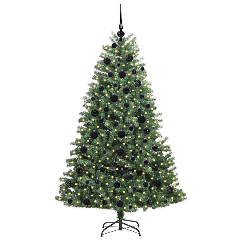 Chargez l'image dans la visionneuse de la galerie, Vidaxl kunstmatige inklapbare kerstboom groen 180 cm pvc en metaal
