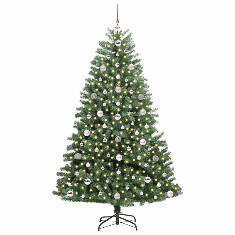 ギャラリービューアに画像をロードする, Vidaxl kunstmatige inklapbare kerstboom groen 180 cm pvc en metaal
